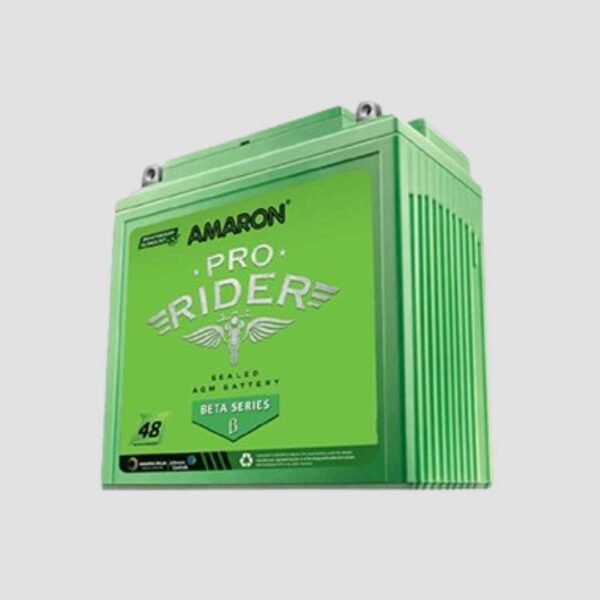Amaron Pro Bike Rider Beta ABR-PR-APBTZ7L – 7Ah Two Wheeler Battery, 48-Month Warranty