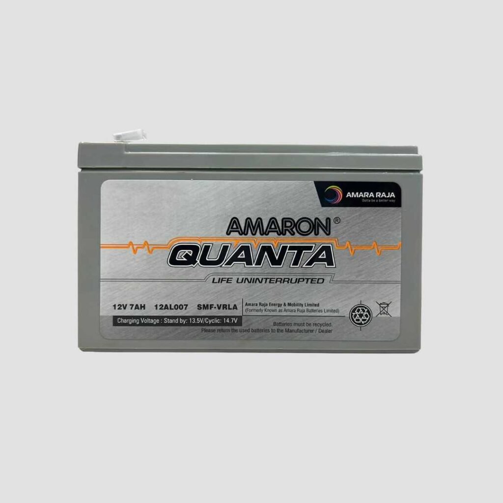 Amaron Quanta 12V 7Ah SMF Battery – UPS, Solar & Emergency Use