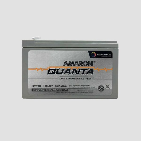 Amaron Quanta 12V 7Ah SMF Battery – UPS, Solar & Emergency Use