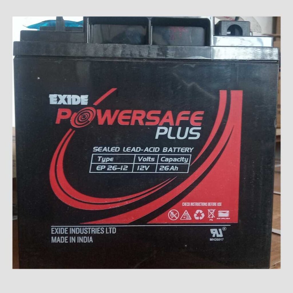 Exide PowerSafe 12V 26AH Sealed Battery – UPS & Solar Use