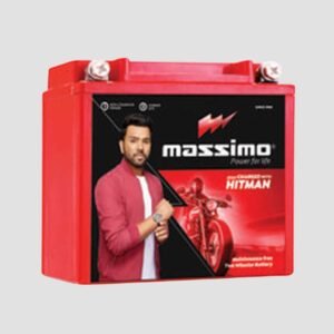 Massimo 12V9X50MF 12V Motorcycle Battery – Maintenance-Free, High Safety